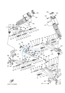 YXZ1000E YXZ10YPXG YXZ1000R EPS (2HC4) drawing FRONT SUSPENSION & WHEEL