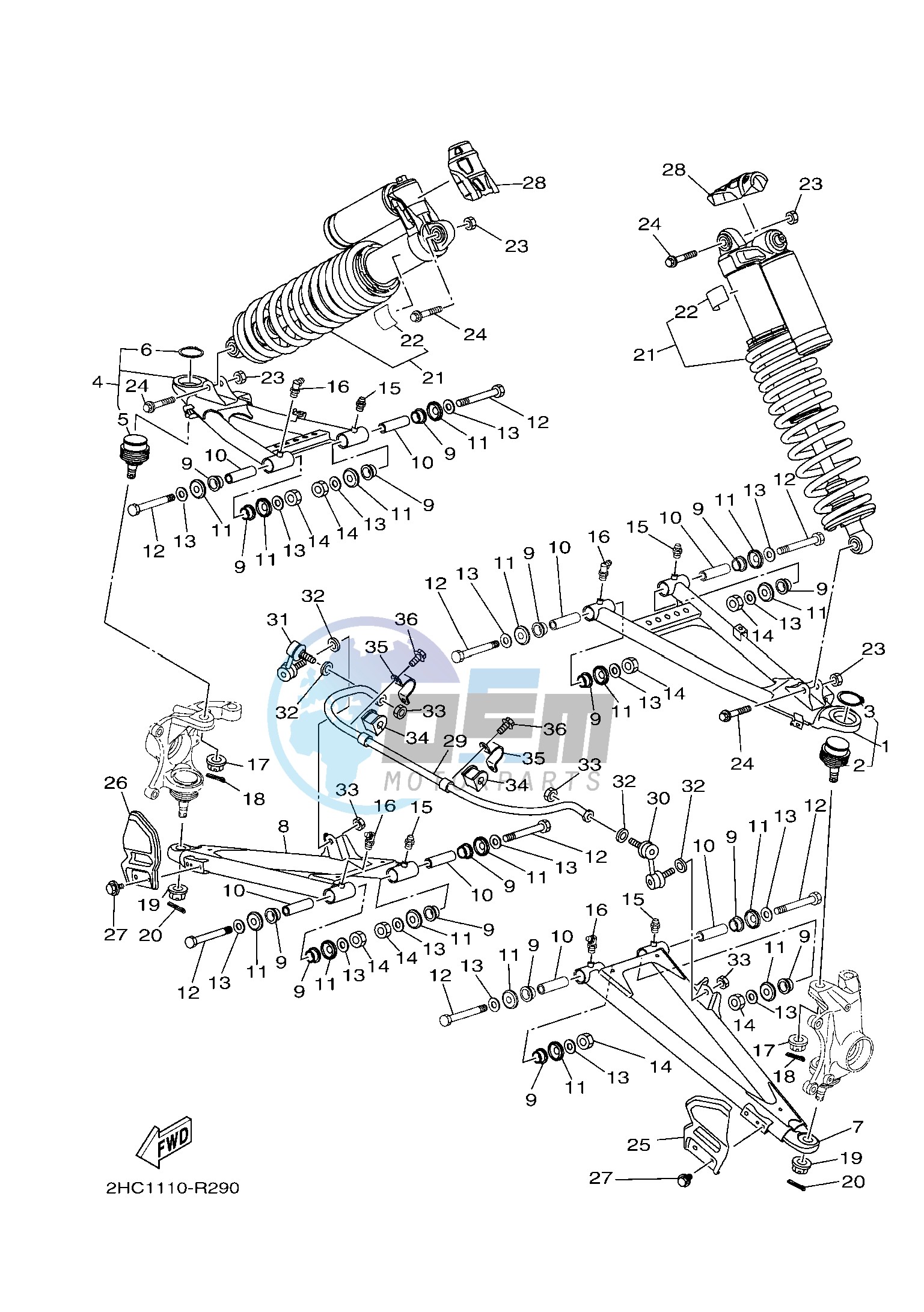 FRONT SUSPENSION & WHEEL