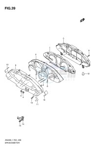 AN400 (E2) Burgman drawing SPEEDOMETER (AN400L1 E2)