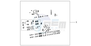 CBF600NA9 Europe Direct - (ED / ABS) drawing MC NAVI BRACKET CBF600