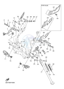 WR250R (32DT 32DS 32DU) drawing STAND & FOOTREST