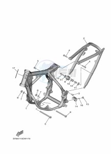 YZ65 (BR8A) drawing FRAME