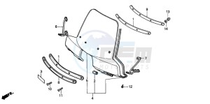 SH50 SH FIFTY drawing WIND SCREEN