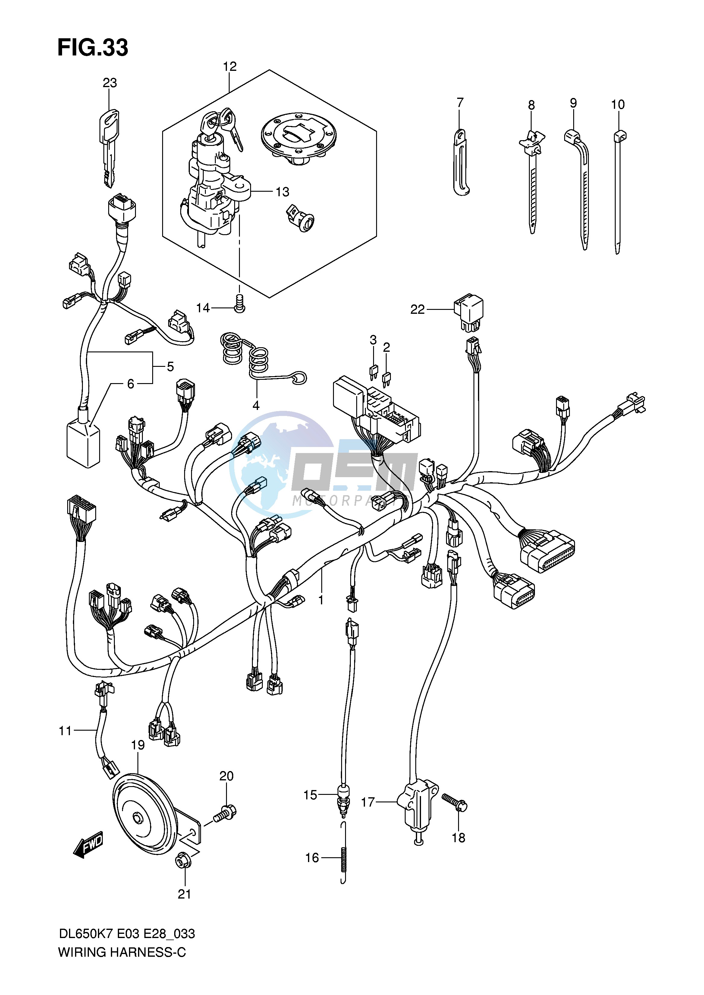 WIRING HARNESS (DL650K7)