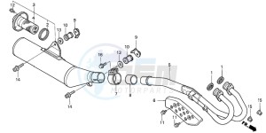 TRX400EX SPORTRAX 400 EX drawing EXHAUST MUFFLER