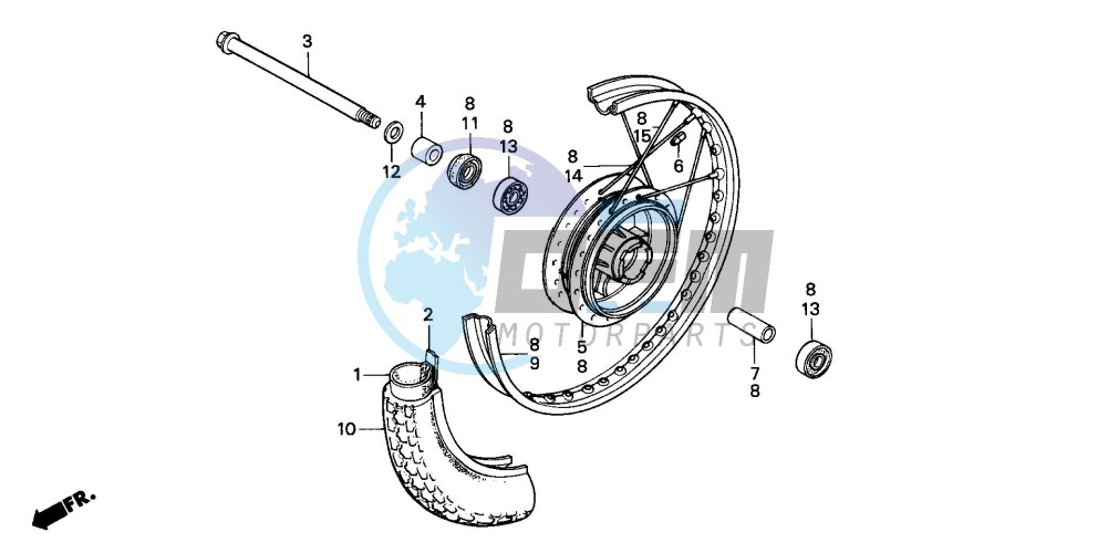 FRONT WHEEL (E/ED/F/G/SD/SW)