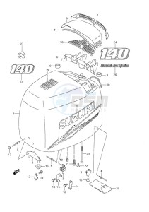 DF 140 drawing Engine Cover (2010 & Newer)