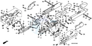 GL1800A BR - (BR) drawing EXHAUST MUFFLER (GL1800-B R)