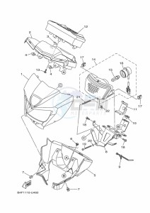 YFM700FWBD KODIAK 700 EPS (BGFM) drawing HEADLIGHT 2