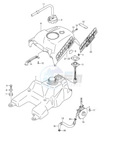 LT-F500F (E24) drawing FUEL TANK (MODEL K1 K2)