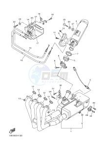 YZF-R6 R6 600 (1JSU 1JSV) drawing EXHAUST