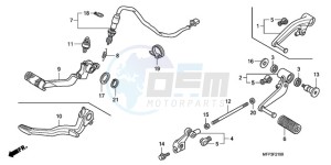 CB1300SA9 Europe Direct - (ED / ABS BCT MME TWO) drawing PEDAL