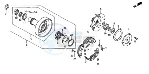 TRX90EX SPORTRAX90 drawing ONE WAY CLUTCH