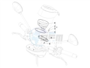 GTV 300 SEI GIORNI IE E4 ABS (NAFTA) drawing Meter combination - Cruscotto