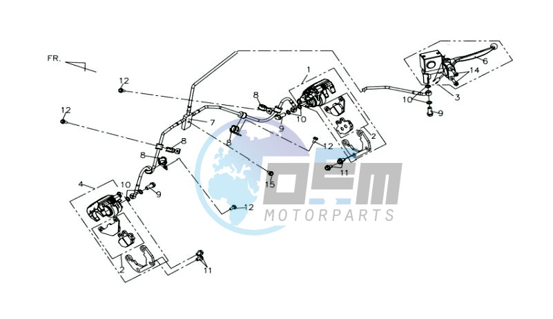 BRAKE CALIPER FOR / BRAKE LEVER / BRAKE LINES