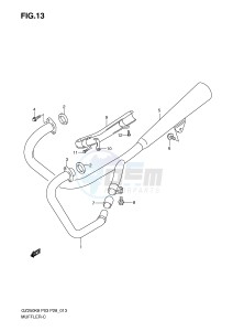 GZ250 (P3) drawing MUFFLER