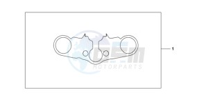 CBR600RAA BR / ABS - (BR / ABS) drawing TOP BRIDGE COVER