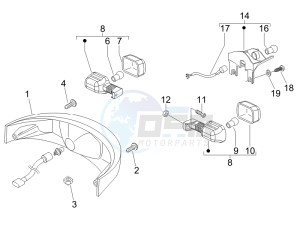 Nexus 500 SP e3 drawing Tail light - Turn signal lamps