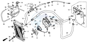 FJS600D 400 SILVER WING drawing RADIATOR