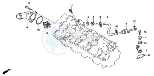 CBR600F3 drawing THERMOSTAT