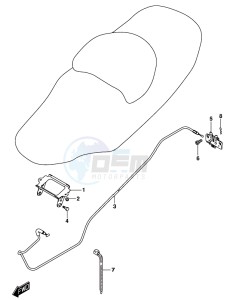 AN650 BURGMAN drawing SEAT SUPPORT BRACKET