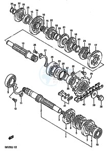 DR125S (F-H-J) drawing TRANSMISSION