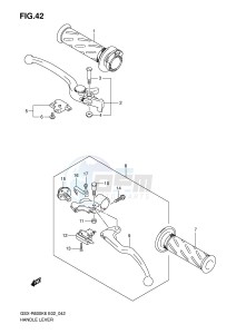 GSX-R600 (E2) drawing HANDLE LEVER