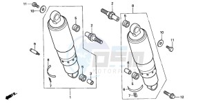 GL1500CD drawing REAR CUSHION