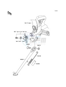 VERSYS KLE650B7F GB XX (EU ME A(FRICA) drawing Stand(s)