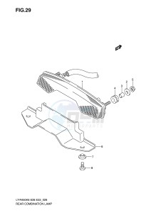 LT-R450 (E28-E33) drawing REAR COMBINATION (E33)