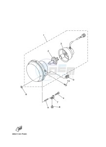 YFM700FWA YFM7FGD GRIZZLY 700 (1ND7) drawing HEADLIGHT