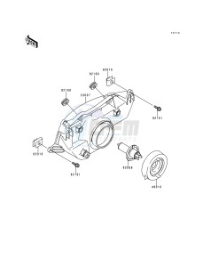 ZX 600 G [NINJA ZX-6R] (G1-G2) [NINJA ZX-6R] drawing HEADLIGHT-- S- -