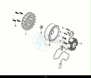 FIDDLE II 50 EFI (AF05W6-NL) (M2) drawing AC GEN. ASSY