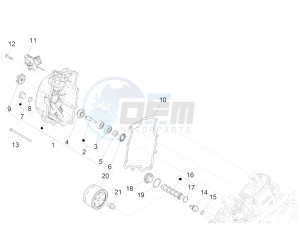 SUPER GTS 300 4T 4V IE ABS E3 (APAC) drawing Flywheel magneto cover - Oil filter