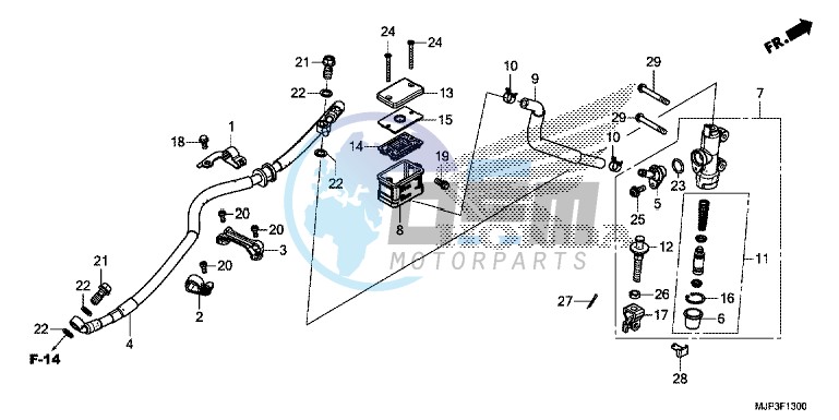 REAR BRAKE MASTER CYLINDER (CRF1000)