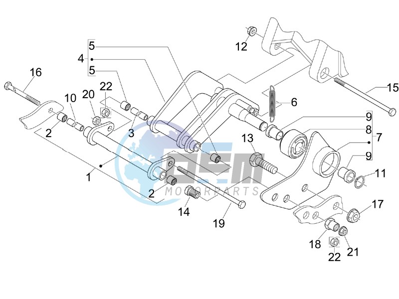 Swinging arm