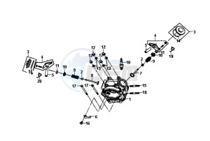 FIDDLE II 50 25KMH NEW ENGINE drawing CYLINDER HEAD CPL