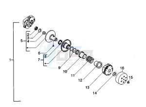 DNA 50 drawing Driven pulley