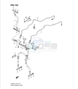 DL650 drawing FRONT BRAKE HOSE (DL650AL1 E2)