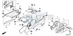 TRX680FAH Europe Direct - (ED) drawing BODY COVER