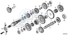 TRX420FM1E TRX420 Europe Direct - (ED) drawing TRANSMISSION (TRX420FE1/FM1/FM2/TE1/TM1)