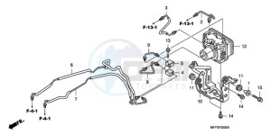 CB1300SA9 France - (F / ABS BCT CMF MME TWO) drawing ABS MODULATOR