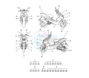 YQ AEROX 50 drawing GRAPHIC TEAM RACE REPLICA