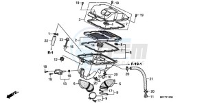 XL700VA9 France - (F / ABS CMF) drawing AIR CLEANER