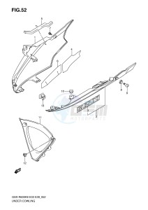 GSX-R600 (E3-E28) drawing UNDER COWLING (MODEL K8)