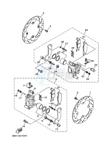 YFM700FWAD GRIZZLY 700 EPS (B4FC) drawing REAR BRAKE CALIPER