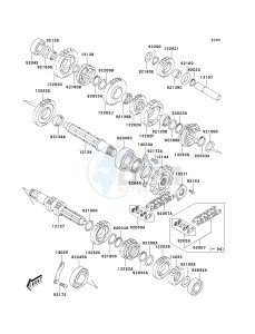 KSF 400 A [KFX400) (A1-A3) [KFX400) drawing TRANSMISSION