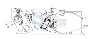 QUAD LANDER 300SL drawing RADIATOR