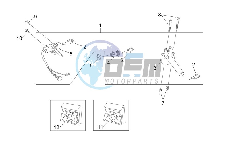 Decal - Lock hardware kit