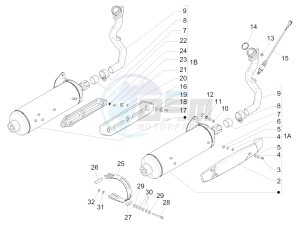 MP3 500 LT Sport-Business NOABS-ABS E4 (EMEA) drawing Silencer